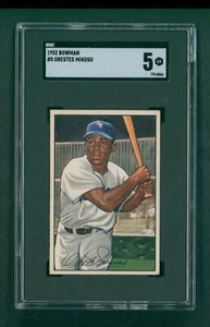 1952 Bowman Baseball Card - #5 Minnie Minoso RC, SGC 5 EX - Picture 1 of 2