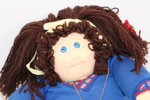 Cabbage Patch Kid - Rare Hand signed by Xavier Roberts. 20" Brown Hair Blue Eye - Picture 1 of 6
