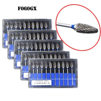 10 PIEZAS Fresas de carburo de acero de tungsteno Equipo de laboratorio dental F060GX para motor de 2,35 mm Foto 1 de 4