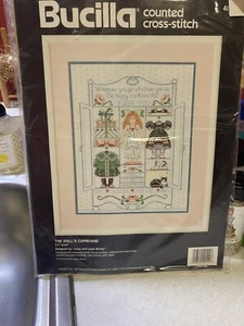 BUCILLA 1997 COUNTED CROSS STITCH 40514 The Doll's Cabinet NEW SEALED - Bild 1 von 4