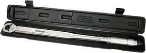 ALLIED INTERNATIONAL 1/2" DR. MICROMETER DIAL ADJUSTABLE TORQUE WRENCH W/CASE - Picture 1 of 4