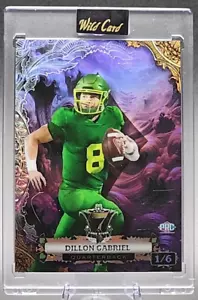 Dillon Gabriel 1/6 2024 Wild Card Studs PRC Rookie Purple Holo Oregon Ducks SSP - Imagen 1 de 2