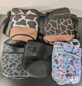 Hydrojug 5-piece 73oz Sleeves Bundle (Black Leopard, Giraffe, Cow, July 4th USA) - Picture 1 of 15