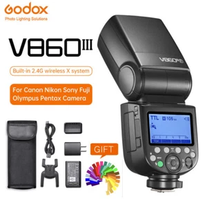 Godox V860III E-TTL II HSS 2.4G Flash Light Speedlite for Canon Nikon Sony Fuji - Picture 1 of 6