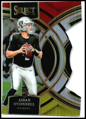 2023 Select Red and Yellow Prizms Die Cuts #163 Aidan O'Connell Rookie Raiders - Image 1 of 2