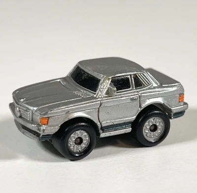 Micro Machines 1987 Galoob Mercedes Benz 450SLC Silver Vintage Luxury Car c2 - Image 1 of 4