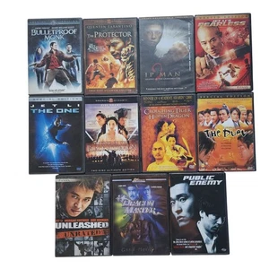 11 Kung Fu Martial Arts DVD Lot Jet Lee Action Dragon Unleashed Protector Etc. - Bild 1 von 3