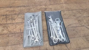 Vintage Sears CRAFTSMAN 9-43441 SAE 10 PC COMBINATION & 9-43443 METRIC USA - Bild 1 von 9