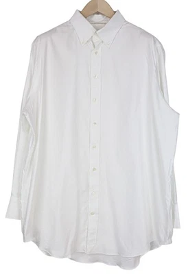 Camicia Formale Da Uomo SUITSUPPLY ~2XL Bianca Twill Slim Button-Down In Cotone - Immagine 1 di 4