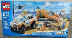 Lego City 60012 Coast Guard 4x4 & Diving Boat Brand New Sealed Box Set 2013