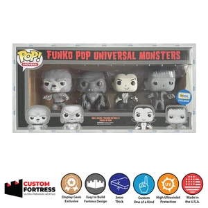 Estuche Rígido Acrílico Personalizado para Funko Pop Paquete de 4 Caja Universal Monstruos - Imagen 1 de 7