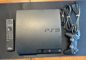 Sony PlayStation 3 PS3 Slim Console 160GB (3001A) w/Controller & Cables Working!