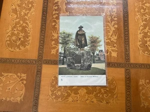 Statue of Governor Winthrop, New London, CT. Connecticut Vintage TUCK Postcard - Picture 1 of 5