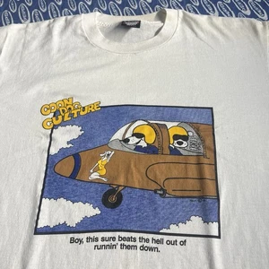 Vintage 90s Military Pilot Humor HoundDogs T Shirt Size XL White Men’s - Picture 1 of 13