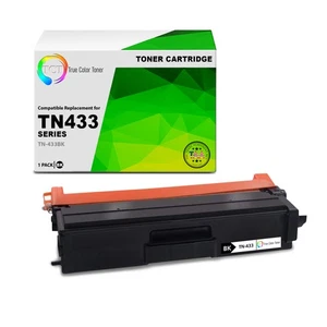 TCT TN-433BK TAA Compliant Compatible Toner Cartridge Replacement for Brother - Picture 1 of 6
