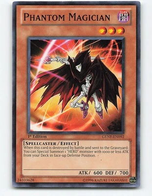 Phantom Magician #GENF-EN092 1st Edition Yugioh Card - Image 1 of 2