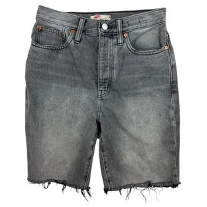 Bermudas de mezclilla largas de tiro alto gris carbón Madewell para mujer talla 25 - Imagen 1 de 11