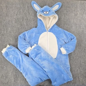 InquisitorMaster Drake Blue Bunny Youth Y3XL Sleepover Pajama Hooded Costume - Picture 1 of 24