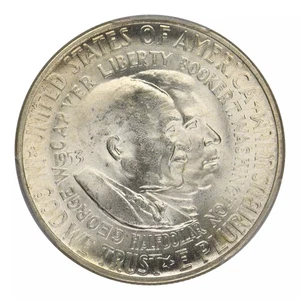 1953-S Washington-Carver Commemorative Silver Half Dollar PCGS MS-66 CAC - Picture 1 of 4