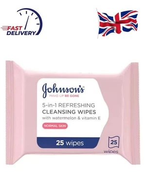 Johnson's Face Wipes – 25x Makeup Remover, Refreshing Cleanser for Skin - Image 1 of 4