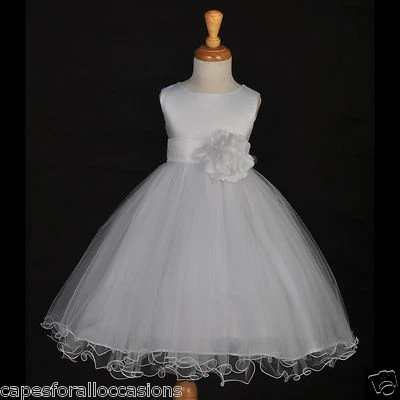 VESTIDO NIÑA FLORES BODA CONCURSO PASCUA 12M-18M 2/2T 4/4T 5/5T 6 8 9 10 Foto 1 de 2