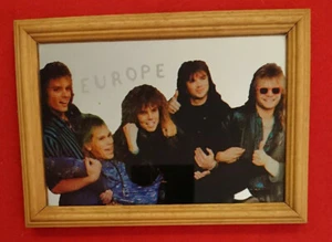 QUADRO A SPECCHIO PRINTED MIRROR EUROPE JOEY TEMPEST BAND METAL PROGRESSIVE ROCK - Imagen 1 de 2