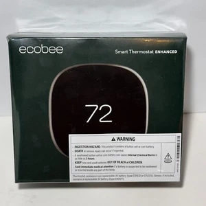 NEU & VERSIEGELT Ecobee Smart Thermostat verbessert schwarz Modell # EB-STATE6L-01 - Bild 1 von 9