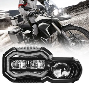  Proyector E-MARK faro LED negro DRL haz alto-bajo apto para F800GS 2008-2018 - Imagen 1 de 13