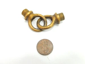 Par de bucles de iluminación de latón fundido vintage entre bucles. Alambres.   LP-006 - Imagen 1 de 6