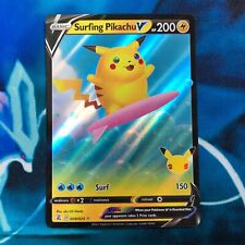 Surfing Pikachu V - 008/025 - Celebrations 25th Ultra Rare - Pokemon Card - NM