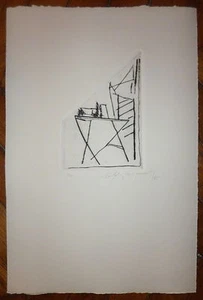 Rafols Casamada gravure originale signée 1985 abstrait Abstraction Rafols - Picture 1 of 1