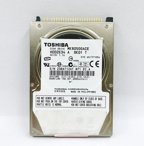 Toshiba car wide temperature hard drive MK8050GACE. tested - Afbeelding 1 van 2
