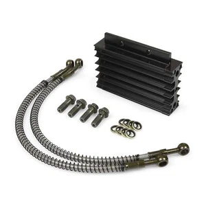CNC Engine Oil Cooler Kit Radiator 140cc 150cc PIT PRO Trail Dirt Bike Black - Picture 1 of 7