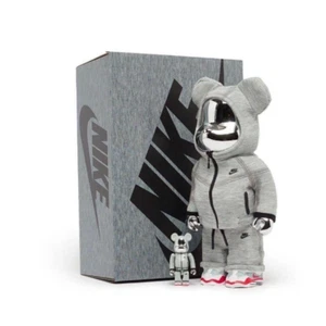 BE@RBRICK Nike Tech Fleece N98 100% & 400% Medicom Toy Bearbrick Japan NEW JP - Picture 1 of 3