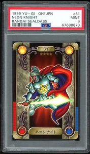 Yu-Gi-Oh Japanese Sealdass 31 Neon Knight Bandai 1999 Sticker PSA 9 67698873 - Picture 1 of 2
