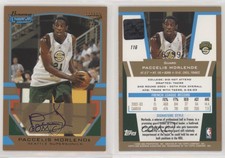 2003-04 Bowman Signature Gold /99 Paccelis Morlende #116 Rookie Auto RC