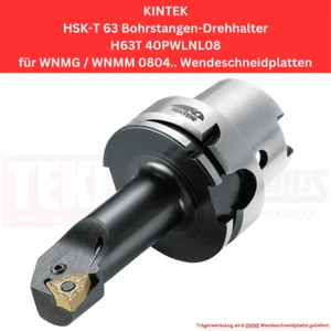 1 x KINTEK HSK-T 63 Taladro Soporte Giratorio H63T40PWLNL08! ¡NUEVO, ¡con factura! - Imagen 1 de 2