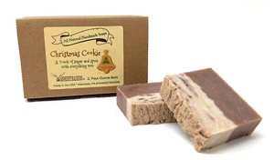 YANKEETRADERS® Christmas Cookie, Vegan, Handmade Soap, 2 Four Ounce Bars - Picture 1 of 2