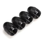 Complete Your Car's Aesthetics with Black Aluminum Tire Valve Stems Set of 4