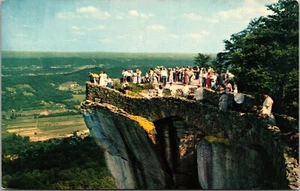 Famous Lovers Leap Lookout Mountain Chattanooga Tennessee Chrome Postcard F2 - Picture 1 of 2