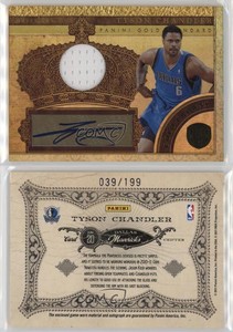 2010 Panini Gold Standard Crowns Memorabilia Signatures /199 Tyson Chandler Auto