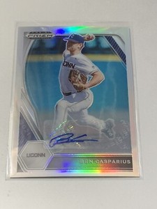 2021 Ben Casparius Silver Prizm Auto #PDP162 Dodgers Prizm Draft Picks Baseball