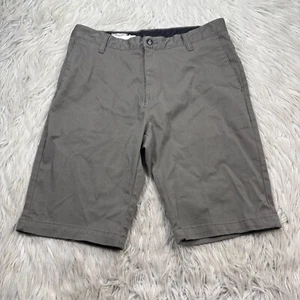 Volcom Herren 32 braun Twill Baumwollmischung flache Vorderseite Shorts - Bild 1 von 4