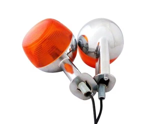 YAMAHA AT1 AT2 AT3 CT1 CT2 CT3 CHROME FLASHER SIGNAL INDICATOR 1PAIR 12V [TW39] - Picture 1 of 11