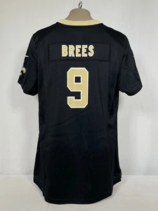 Drew Brees #9 New Orleans Saints NFL Nike Black On Field Game Jersey Women's XXL - Picture 1 of 16