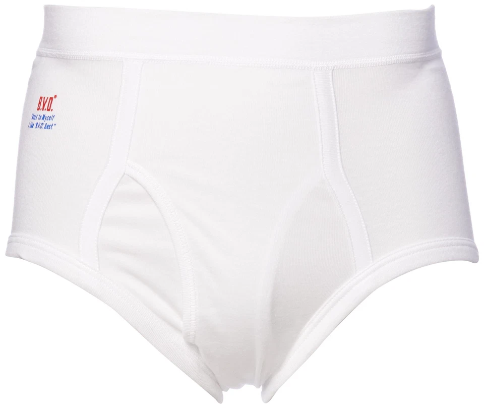 B.V.D. Inner Bottoms GOLD Briefs Plain Cotton Men's Underwear White G022A F/S