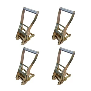 4 Pack 2" Long Handle Ratchet Buckle for Tow Truck Tow Dolly Trailer Powersports - Foto 1 di 7