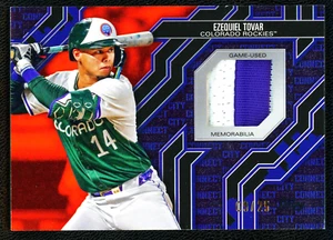 2025 Topps Series 2 Ezequiel Tovar City Connect Patch Relic /25 Orange Parallel - Bild 1 von 3