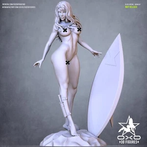 Black Widow – Swimsuit NSFW Sculpture (300mm)/Unpainted/Unassembled/GK/3D Print - Picture 1 of 8