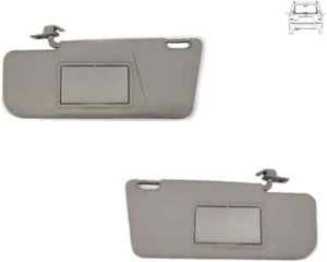 PANTINA ALETTA PARASOLE COPPIA DX E SX FIAT PANDA DAL 2003 CON SPECCHIO E TASCA - Foto 1 di 1
